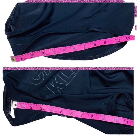 Calvin Klein Black One Piece Swimsuit - Size 6 - Picture 10 of 11